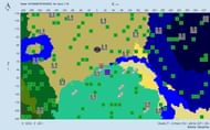 Players can find beauty in this village near a mangrove swamp (Image via Chunkbase)